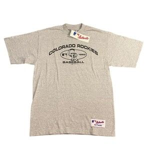 VTG Y2K MAJESTIC COLORADO ROCKIES MLB BASEBALL T-Shirt